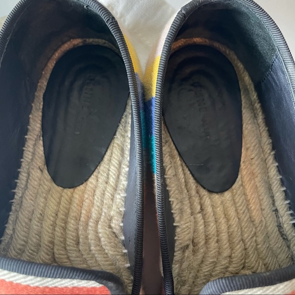 Celine Rainbow Canvas Espadrilles Size 38 - Picture 4 of 9